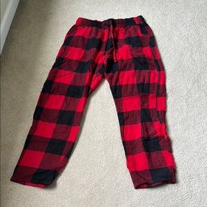 Old Navy Red and Black Plaid Lounge Pants